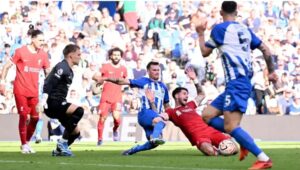 The foul on Szoboszlai against Brighton 