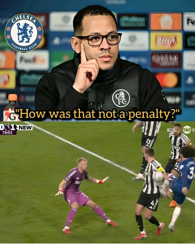 “How was that not given as a penalty? It’s an obvious mistake, and I’m certain everyone in the stadium saw it!” — Liam Rosenior reacted angrily after a disputed VAR call denied Chelsea FC a possible chance to get back into the game during their frustrating 1–0 loss to Newcastle United FC. 😳🔥